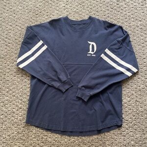 Disney Navy Long Sleeve Shirt with White Accents